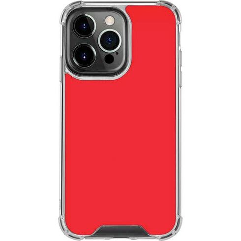 Red iPhone 16 Pro Clear Case